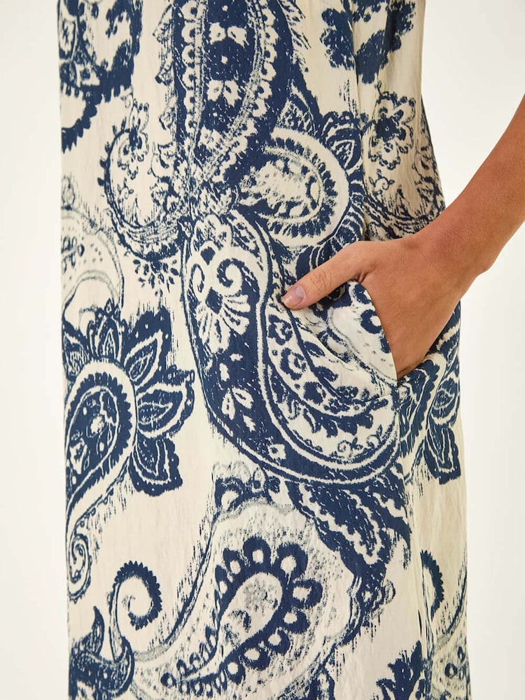 Azul - Roman Paisley Print Midi Dress - Imagen 5 de 5 Azul - Roman Paisley Print Midi Dress - Imagen 5 de 5