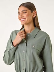 Roman Green Utility Collared Pocket Jacket - Image 1 of 5