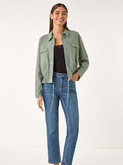 Roman Green Utility Collared Pocket Jacket - Image 2 of 5