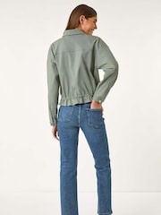 Roman Green Utility Collared Pocket Jacket - Image 3 of 5