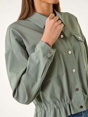 Roman Green Utility Collared Pocket Jacket - Image 5 of 5