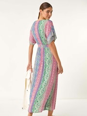 Roman Multi Boho Stripe Maxi Dress - Image 3 of 5