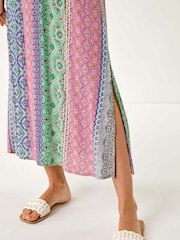 Roman Multi Boho Stripe Maxi Dress - Image 5 of 5