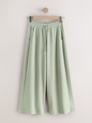 Sage Green Slinky Wide Leg Trousers - Image 6 of 6
