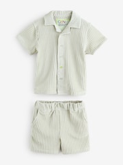 GEN Ribbed Velour Shirt & Short Set - Bild 1 von 4