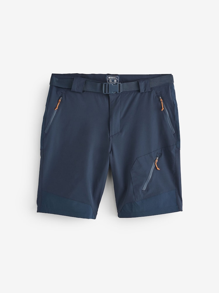 Mountain Warehouse Blue Forest Mens Water-Resistant Trekking Shorts - Image 1 of 1
