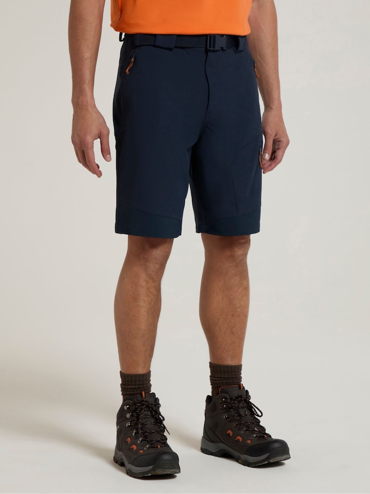Mountain Warehouse Blue Forest Mens Water-Resistant Trekking Shorts - Image 2 of 5