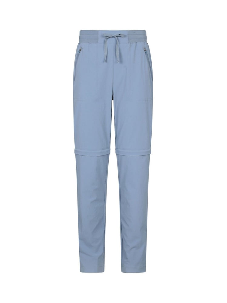 Mountain Warehouse Aqua Blue Womens Explorer Zip-Off Quick Drying UV Trousers - Image 1 of 11