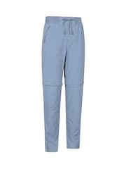 Mountain Warehouse Aqua Blue Womens Explorer Zip-Off Quick Drying UV Trousers - Image 2 of 11