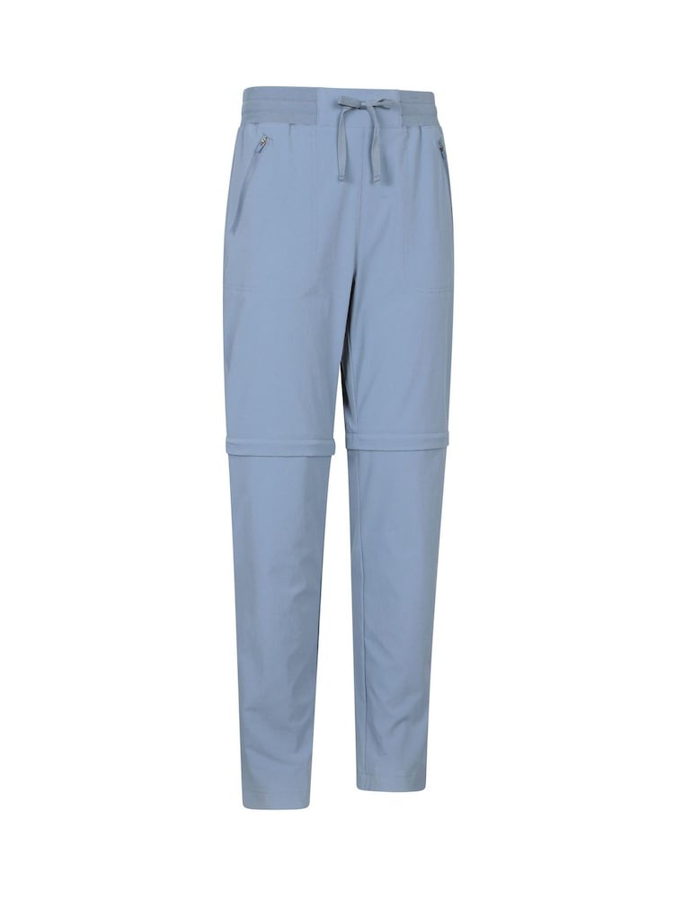 Mountain Warehouse Aqua Blue Womens Explorer Zip-Off Quick Drying UV Trousers - Image 2 of 11