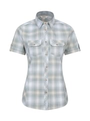 Mountain Warehouse Dark Blue Womens Holiday 100% Cotton Shirt - Image 1 of 5