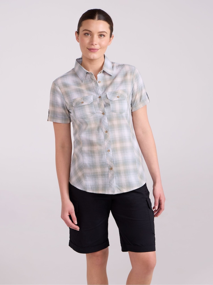 Mountain Warehouse Dark Blue Womens Holiday 100% Cotton Shirt - Image 1 of 10 Mountain Warehouse Dark Blue Womens Holiday 100% Cotton Shirt - Image 1 of 10
