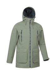 Mountain Warehouse Green Mens Hastings Waterproof Long Jacket - Image 2 of 5