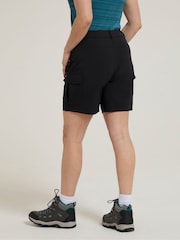 Mountain Warehouse Black Monte Womens Quick Drying Cargo Shorts - Image 3 of 4