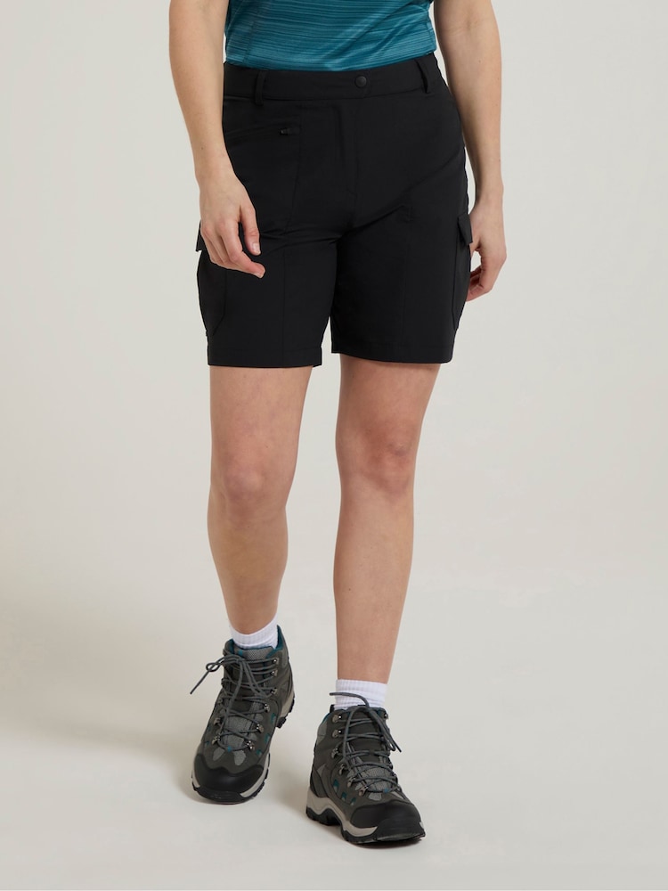 Mountain Warehouse Black Monte Womens Quick Drying Cargo Shorts - Image 4 of 4