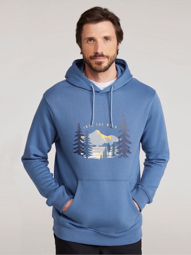 Azul - Sudadera con capucha de hombre Into The Wild de Mountain Warehouse - Imagen 1 de 10 Azul - Sudadera con capucha de hombre Into The Wild de Mountain Warehouse - Imagen 1 de 10