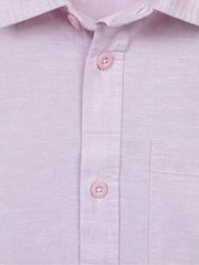 Mountain Warehouse Purple Lowe Mens Cotton-Linen Shirt - Image 5 of 5