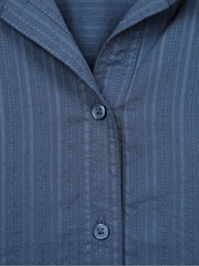 Mountain Warehouse Blue Womens Palm Relaxed 100% Cotton Check Shirt - Image 5 of 5