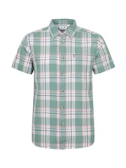 Mountain Warehouse Green 100% Cotton Holiday Mens Short Sleeve Shirt - Image 1 of 5