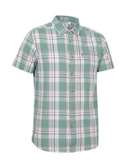 Mountain Warehouse Green 100% Cotton Holiday Mens Short Sleeve Shirt - Image 2 of 5