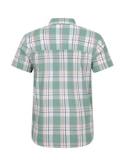 Mountain Warehouse Green 100% Cotton Holiday Mens Short Sleeve Shirt - Image 3 of 5