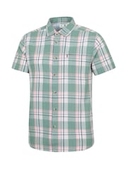 Mountain Warehouse Green 100% Cotton Holiday Mens Short Sleeve Shirt - Image 4 of 5