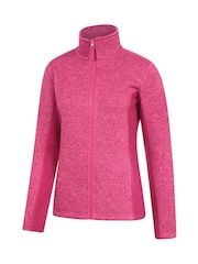 Mountain Warehouse Pink Womens Idris Panelled Fleece Jacket - Image 3 of 5