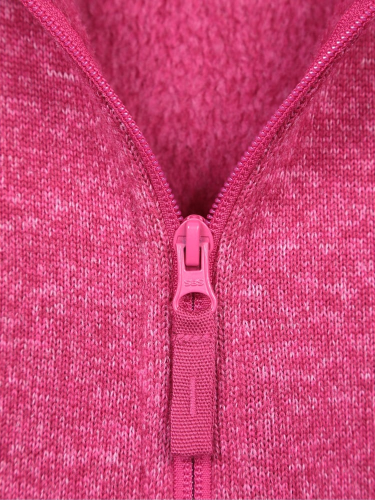 Mountain Warehouse Pink Womens Idris Panelled Fleece Jacket - Image 5 of 5