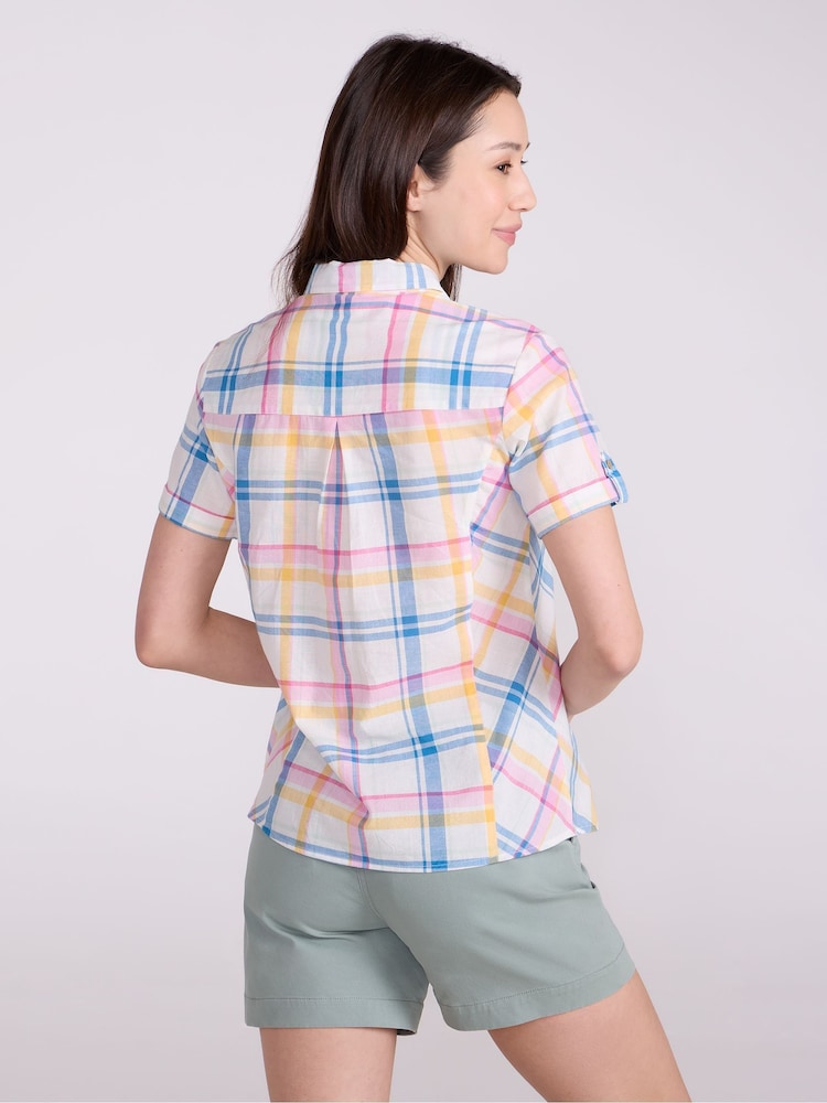 Mountain Warehouse White Womens Holiday 100% Cotton Shirt - Image 2 of 10 Mountain Warehouse White Womens Holiday 100% Cotton Shirt - Image 2 of 10