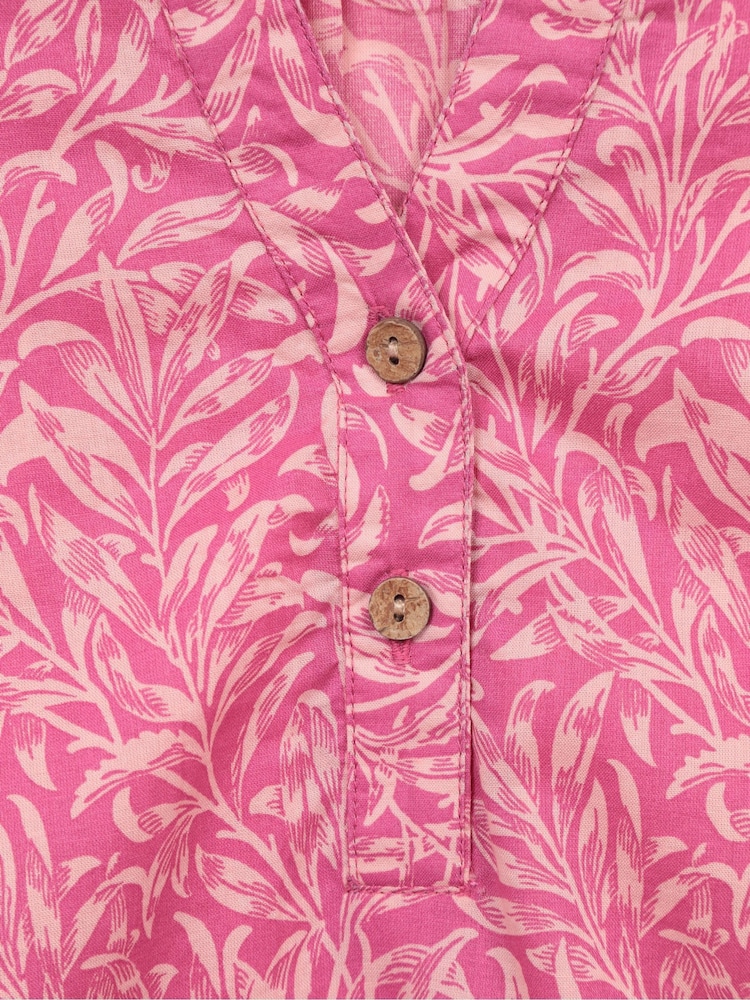 Mountain Warehouse Pink Womens Petra Printed 3/4 Sleeve 100% Cotton Shirt - Image 5 of 5