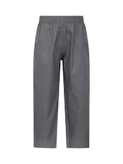 Mountain Warehouse Grey Kids Pakka II Waterproof Overtrousers - Image 1 of 8