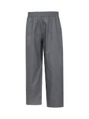 Mountain Warehouse Grey Kids Pakka II Waterproof Overtrousers - Image 3 of 8