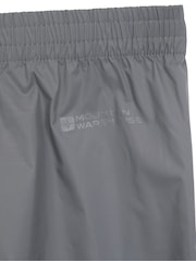 Mountain Warehouse Grey Kids Pakka II Waterproof Overtrousers - Image 5 of 8