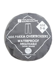 Mountain Warehouse Grey Kids Pakka II Waterproof Overtrousers - Image 8 of 8