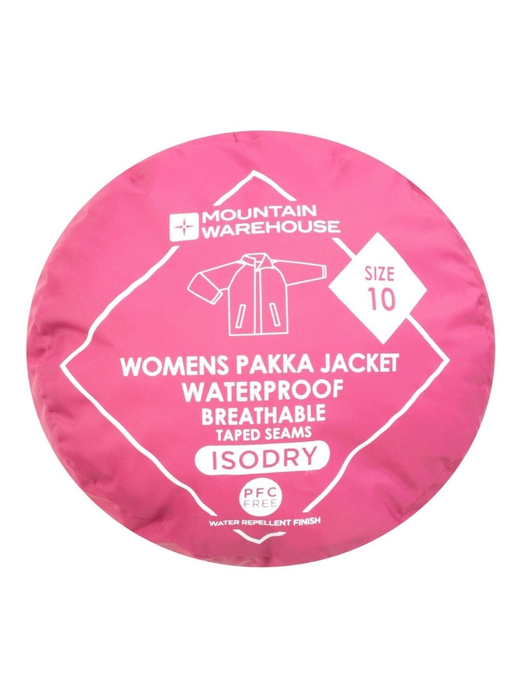 Mountain Warehouse Pink Pakka II Womens Waterproof Jacket - Image 9 of 9