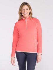 Mountain Warehouse Pink Womens Montana Half Zip Fleece - Image 1 of 4
