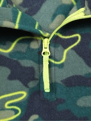 Mountain Warehouse Blue/Green Kids Pursuit Printed Half Zip Fleece - Image 5 of 5