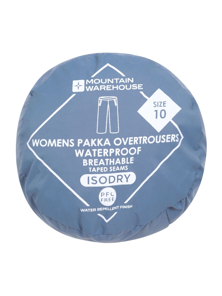 Mountain Warehouse Blue Womens Pakka Waterproof Over Trousers - Image 9 of 9