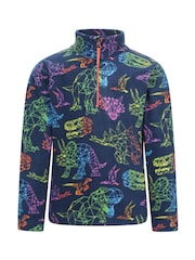 Azul claro - Mountain Warehouse Kids Pursuit Printed Half Zip Fleece - Imagen 1 de 5