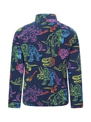 Azul claro - Mountain Warehouse Kids Pursuit Printed Half Zip Fleece - Imagen 3 de 5