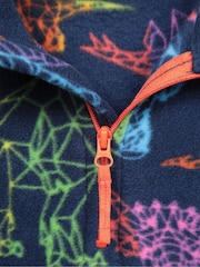 Azul claro - Mountain Warehouse Kids Pursuit Printed Half Zip Fleece - Imagen 5 de 5