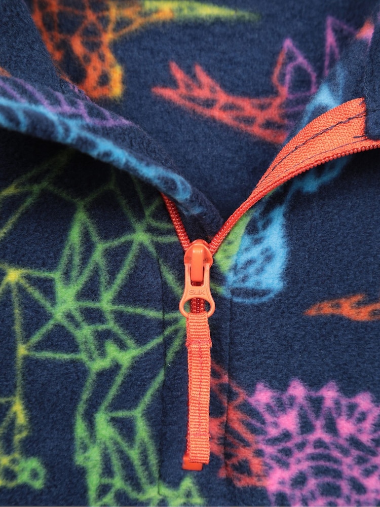 Azul claro - Mountain Warehouse Kids Pursuit Printed Half Zip Fleece - Imagen 5 de 5
