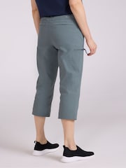 Mountain Warehouse Green Hiker Stretch Womens Quick Drying UV Capri Shorts - Image 2 of 4