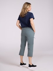 Mountain Warehouse Green Hiker Stretch Womens Quick Drying UV Capri Shorts - Image 4 of 4