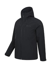 Mountain Warehouse Black Radius Mens Water-Resistant Softshell Jacket - Image 8 of 9