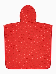 MORI Red Strawberry 100% Organic Cotton Beach Poncho - Image 4 of 5
