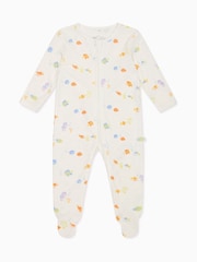 MORI Cream Little Fish 2 Way Zip-Up Sleepsuit - Image 4 of 6