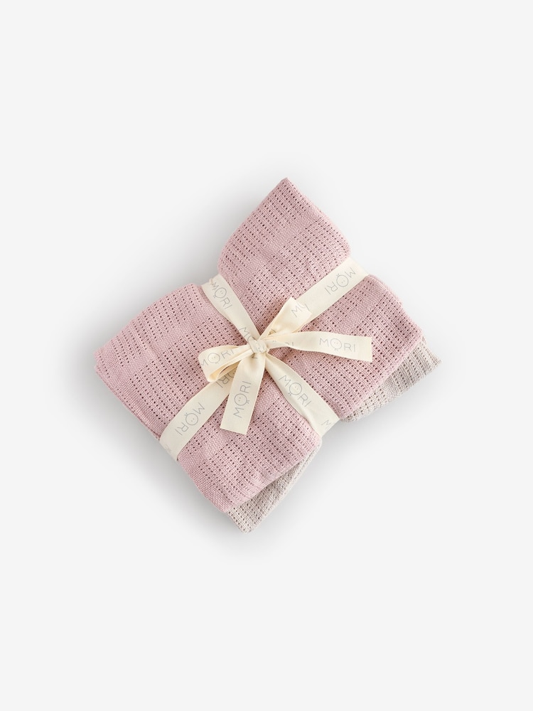 MORI Cellular Blankets Mint 2 Pack - Image 1 of 3