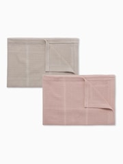 وردي/محايد - MORI Supersoft 2 Pack Cellular Baby Blankets - صورة 7 من 7