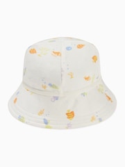 MORI Cream Little Fish Blend Reversible Sun Hat - Image 3 of 4